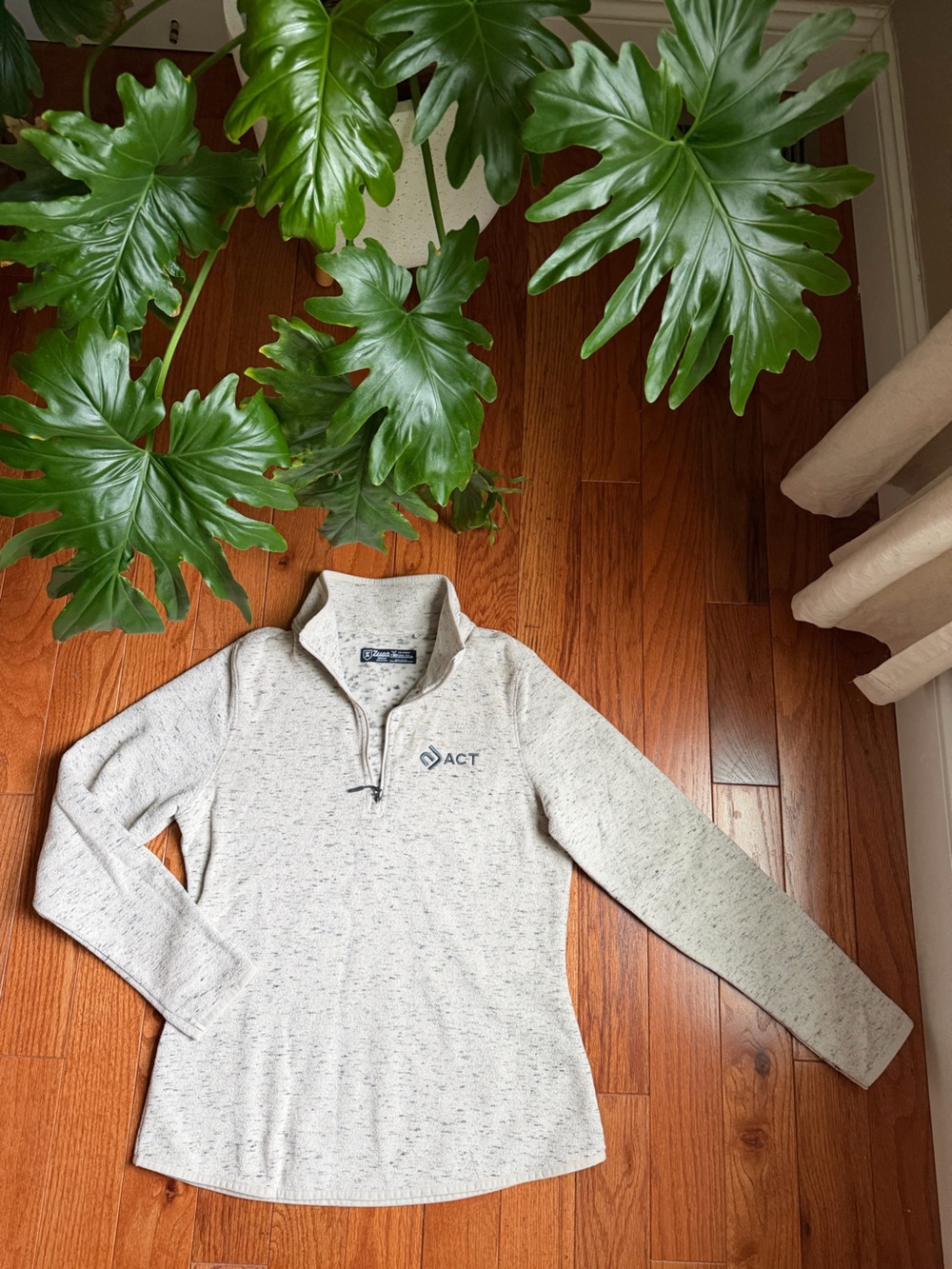 Patagonia Fleece Heathered Gray 1/4 Zip Pullover